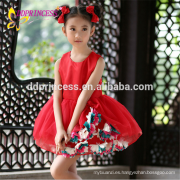 vestido de flor formal de la manera de los vestidos de bola de los niños de China venta caliente para la muchacha